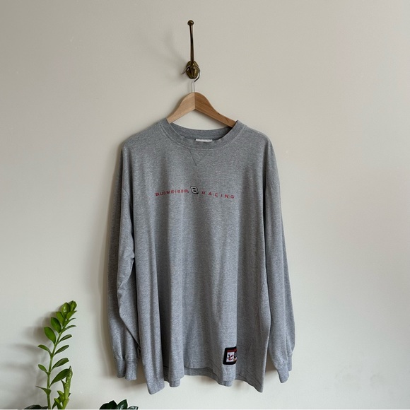 Vintage Dale Earnhardt Jr, NASCAR Budweiser Embroidered racing Chase LS- XL 🌼 - Picture 1 of 6